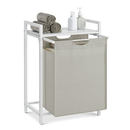 65L Laundry Basket Rustic Brown and Black - image 12