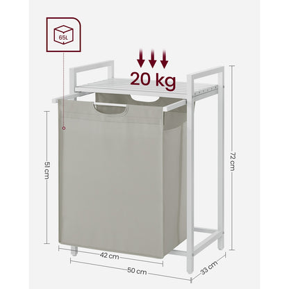 65L Laundry Basket Rustic Brown and Black - image 19