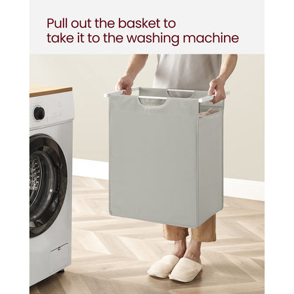 65L Laundry Basket Rustic Brown and Black - image 20