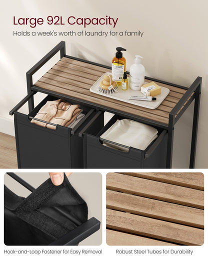 Laundry Sorter Hamper with Removable Bags - image 43