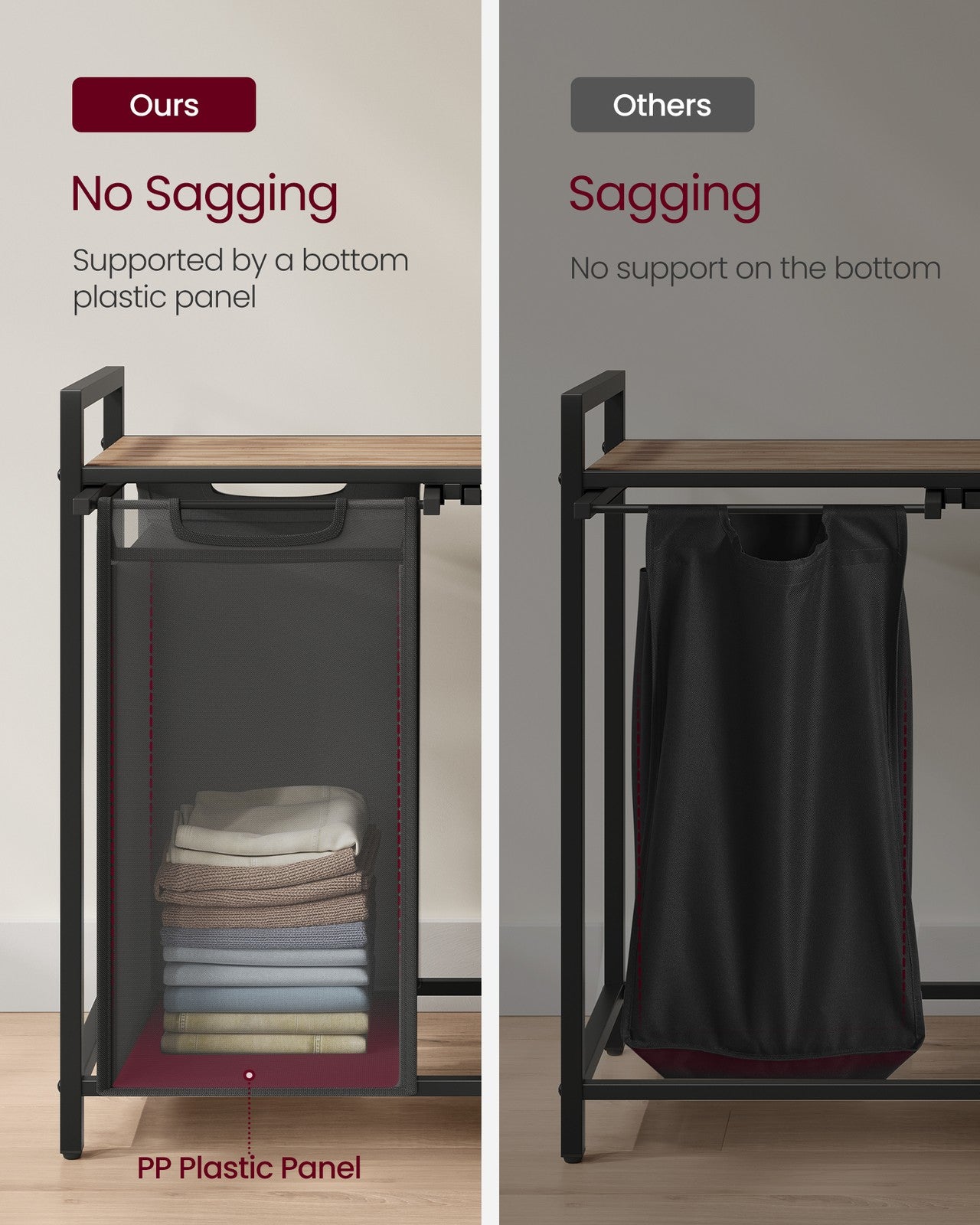 Laundry Sorter Hamper with Removable Bags - image 44