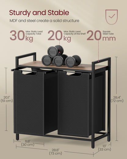 Laundry Sorter Hamper with Removable Bags - image 45