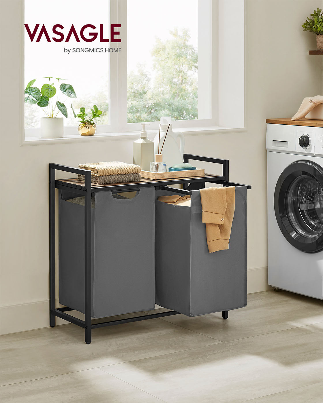 Laundry Sorter Hamper with Removable Bags - image 13