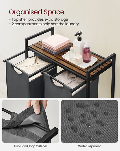 Laundry Sorter Hamper with Removable Bags - image 15