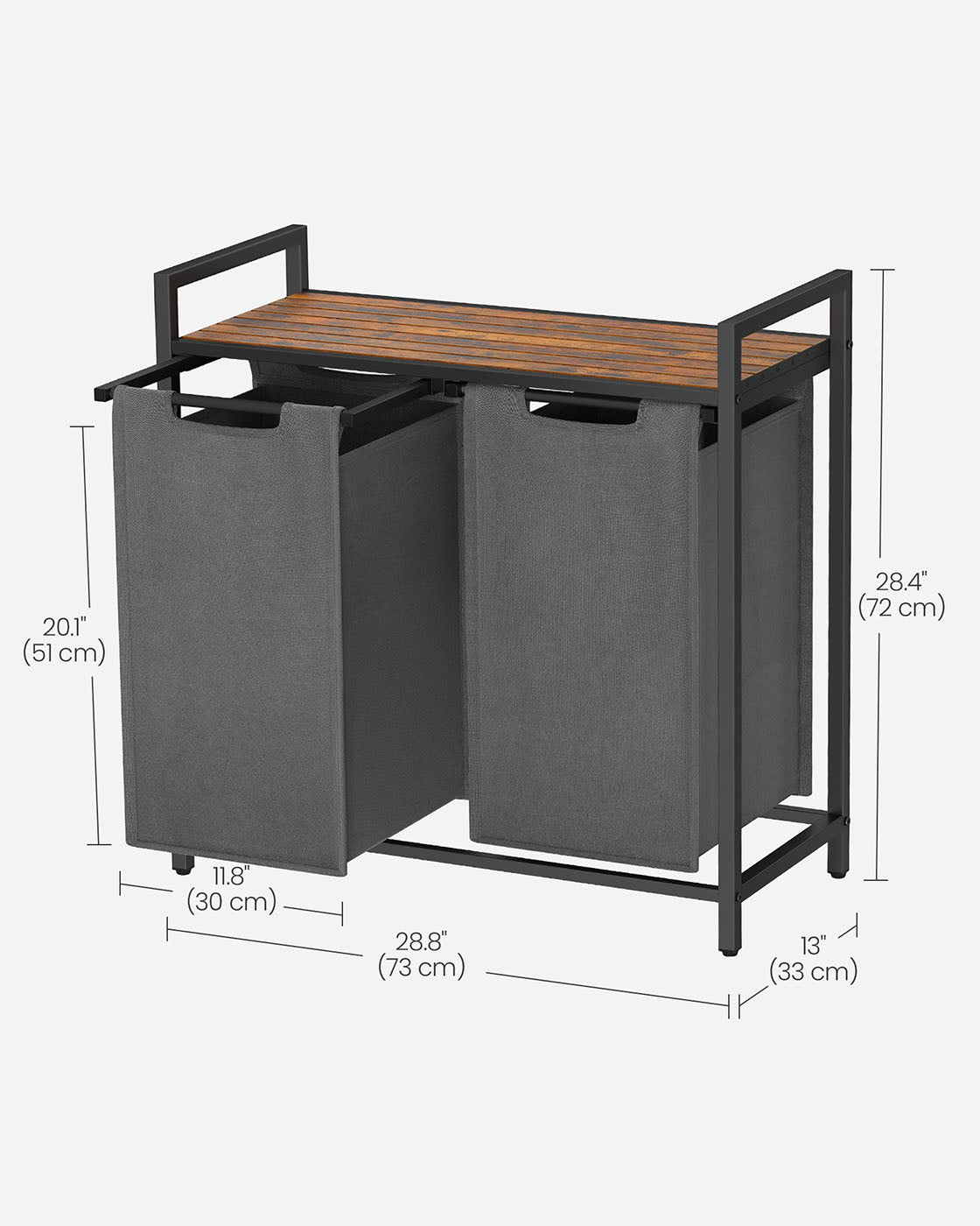 Laundry Sorter Hamper with Removable Bags - image 18