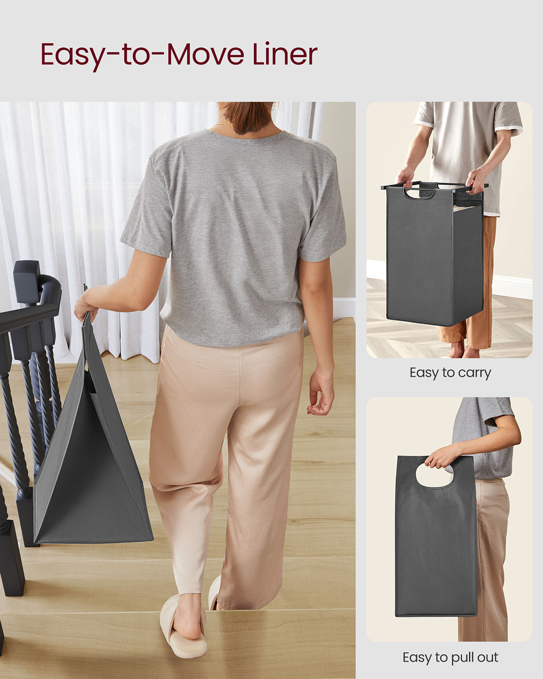Laundry Sorter Hamper with Removable Bags - image 20