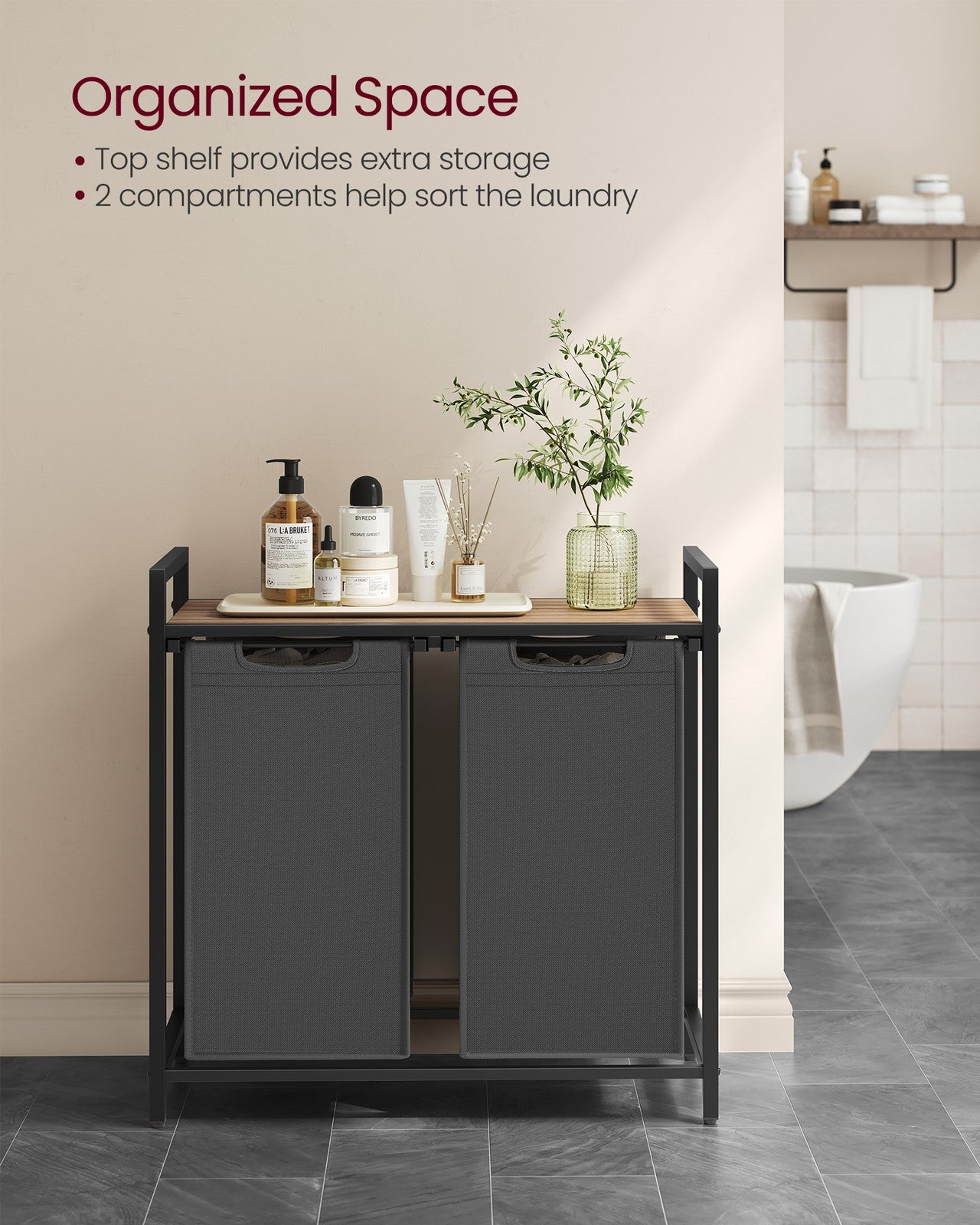 Laundry Sorter Hamper with Removable Bags - image 50