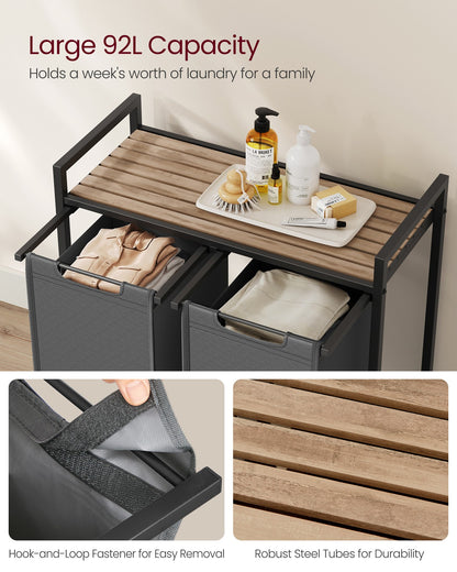 Laundry Sorter Hamper with Removable Bags - image 51