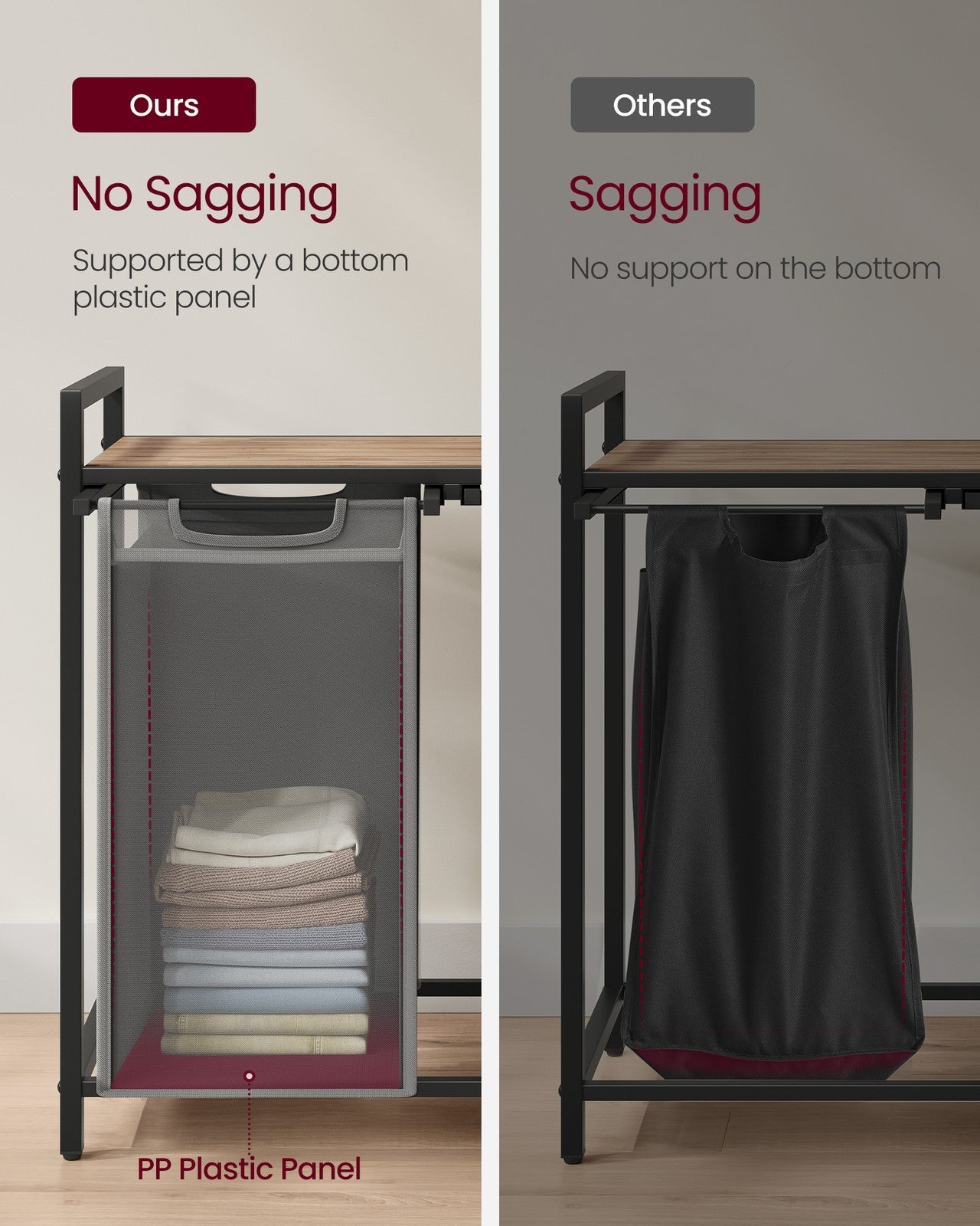 Laundry Sorter Hamper with Removable Bags - image 52