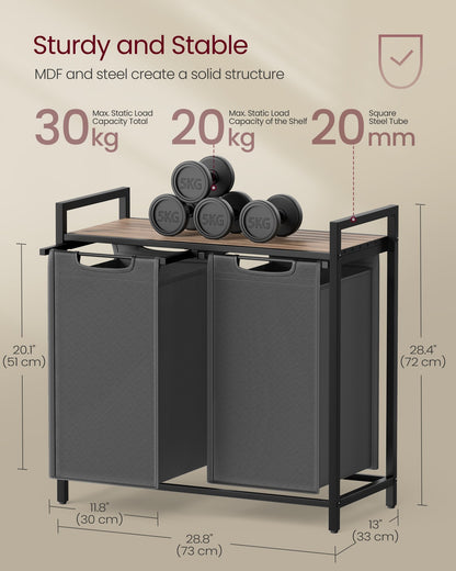 Laundry Sorter Hamper with Removable Bags - image 53