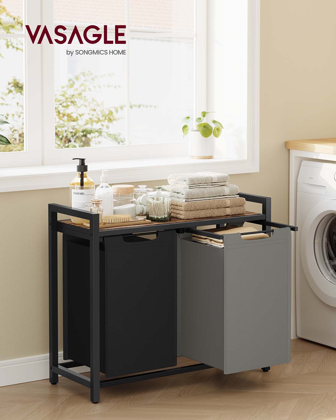 Laundry Sorter Hamper with Removable Bags - image 57