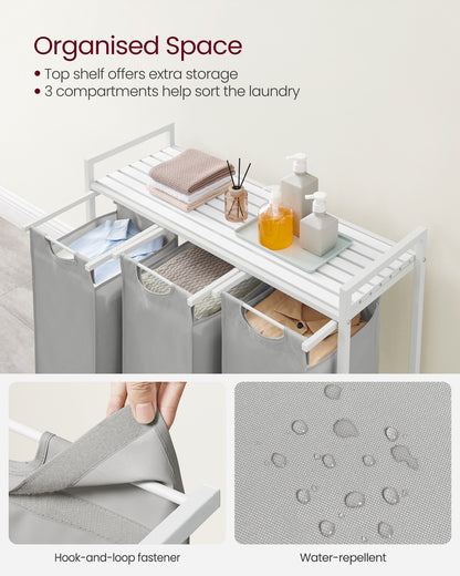 Laundry Basket with 3 Pull-Out and Removable Bags - image 50