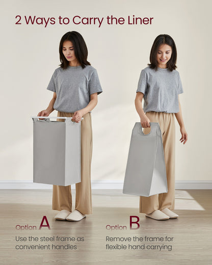 Laundry Basket with 3 Pull-Out and Removable Bags - image 53