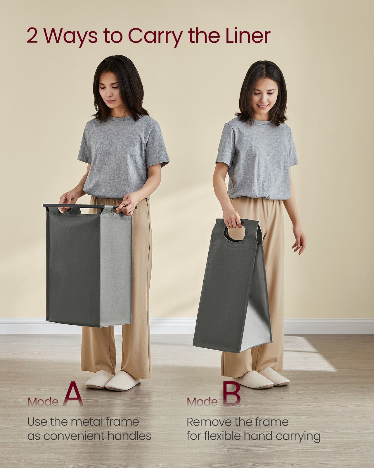 Laundry Basket with 3 Pull-Out and Removable Bags - image 38