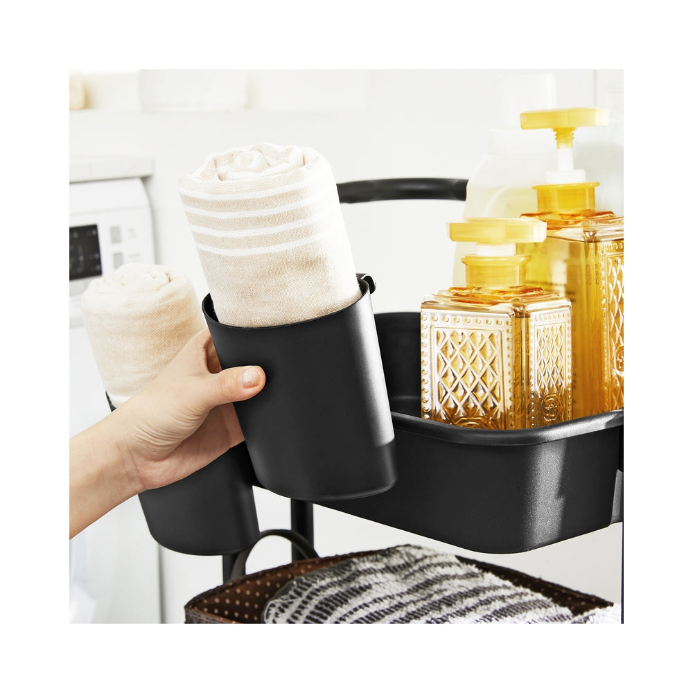 3-Tier Storage Cart Black - image 10