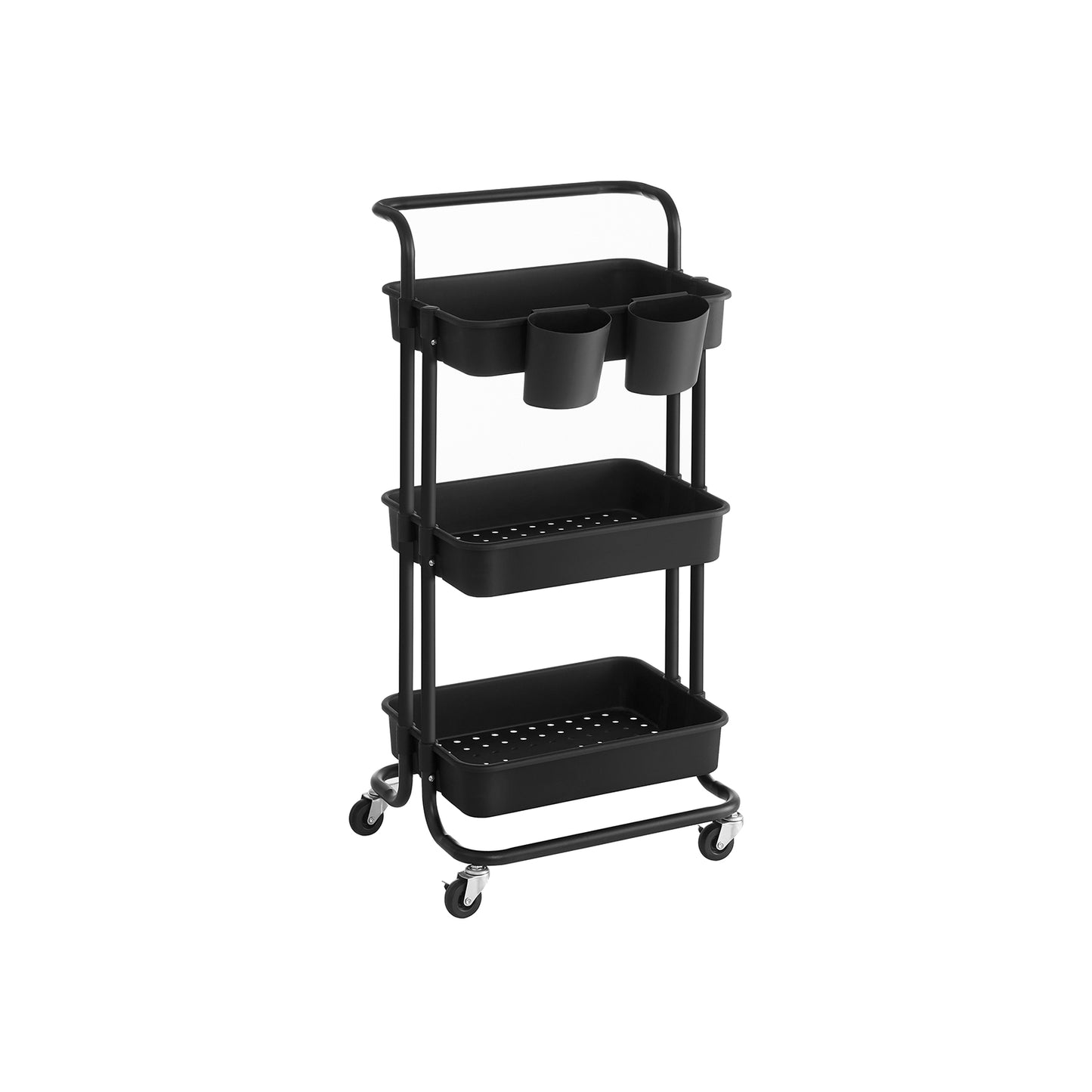 3-Tier Storage Cart Black - image 13