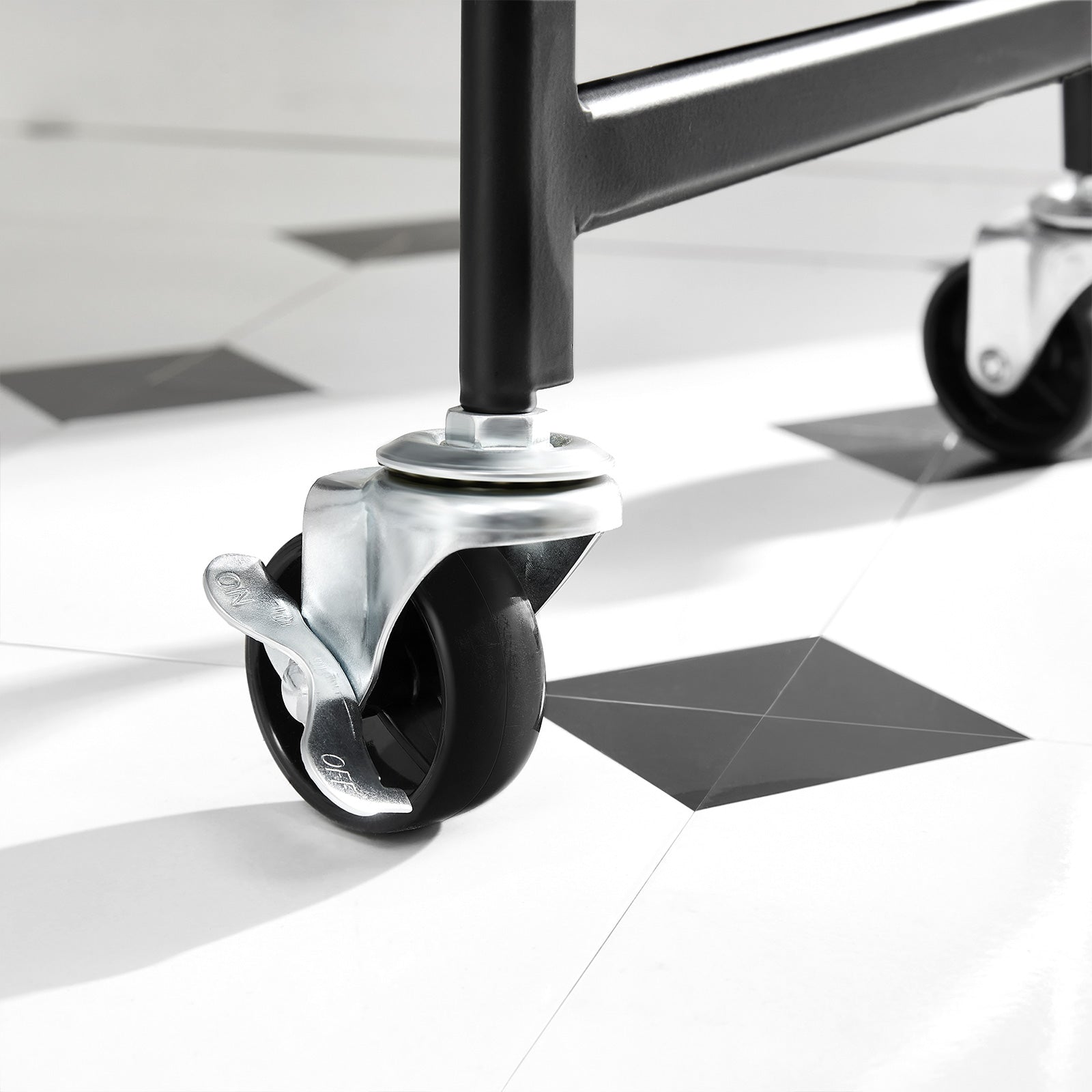 3-Tier Rolling Cart Black - image 7