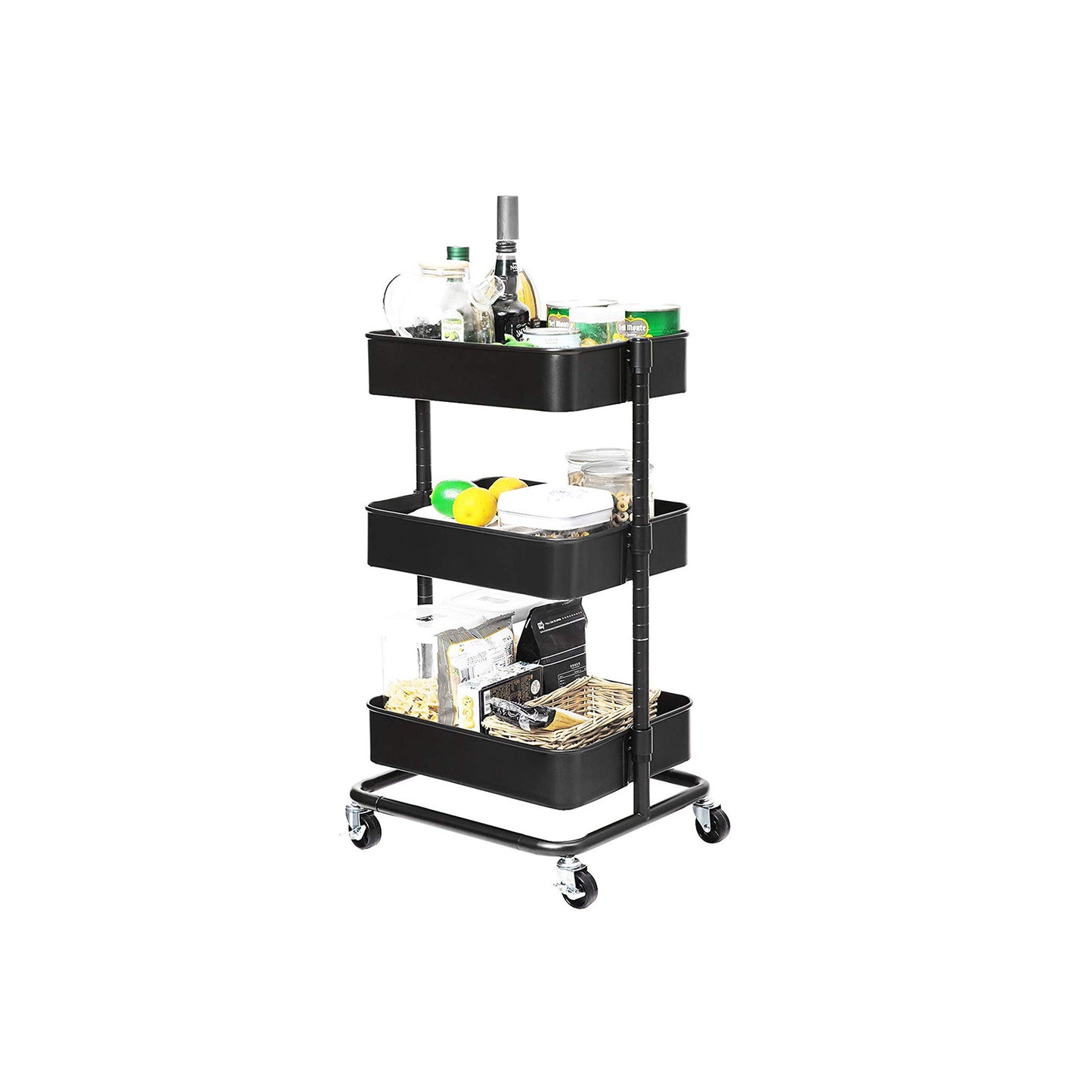 3-Tier Metal Rolling Cart - image 3