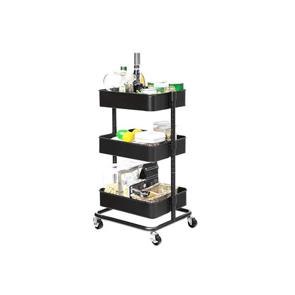 3-Tier Metal Rolling Cart - image 3