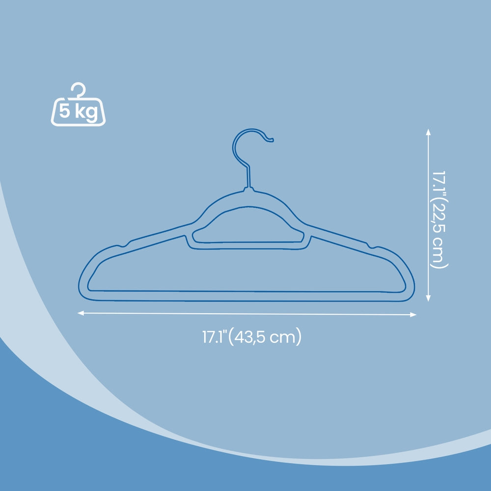 Velvet Hangers, Set of 50 Clothes Hanger with Rose Gold Swivel Hook, Non-Slip - image 5