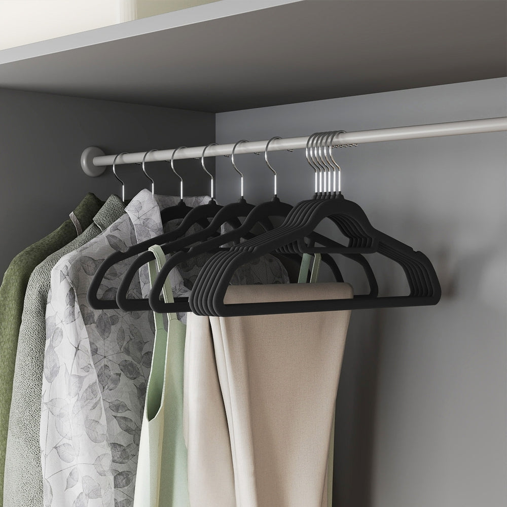 Velvet Hangers, Set of 50 Clothes Hanger with Rose Gold Swivel Hook, Non-Slip - image 18