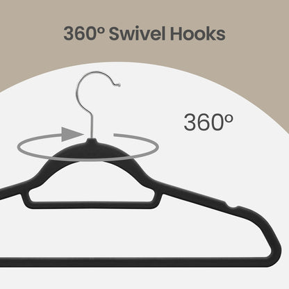 Velvet Hangers, Set of 50 Clothes Hanger with Rose Gold Swivel Hook, Non-Slip - image 20