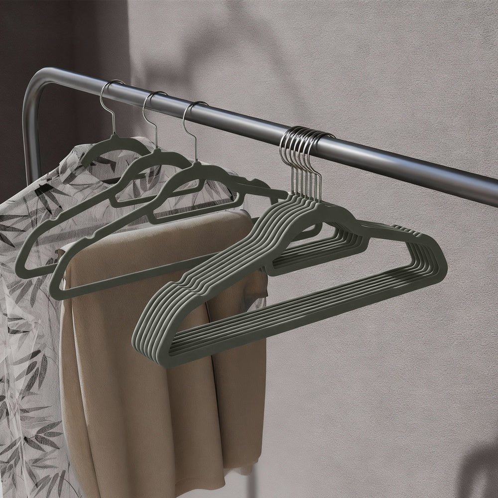 Velvet Hangers, Set of 50 Clothes Hanger with Rose Gold Swivel Hook, Non-Slip - image 10