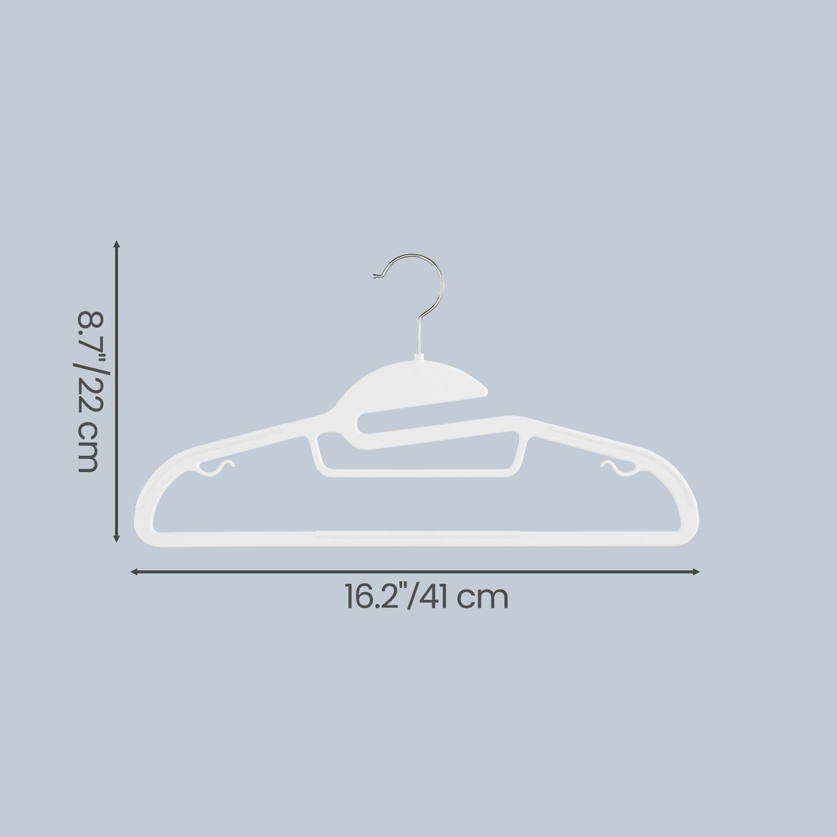 50 Pack Coat Hangers, Heavy-Duty Plastic Suit Hangers - image 3