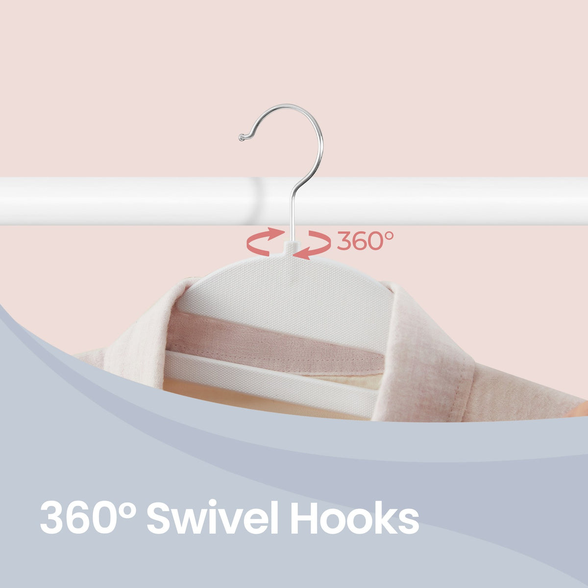 50 Pack Coat Hangers, Heavy-Duty Plastic Suit Hangers - image 6