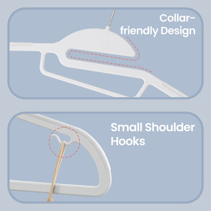 50 Pack Coat Hangers, Heavy-Duty Plastic Suit Hangers - image 7