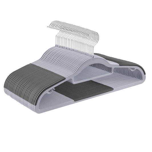 Set of 30 Clothes Hangers, Slim Non-Slip Plastic Hangers, Heavy Duty for Wardrobe - image 1