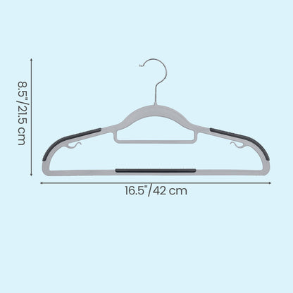 Set of 30 Clothes Hangers, Slim Non-Slip Plastic Hangers, Heavy Duty for Wardrobe - image 4