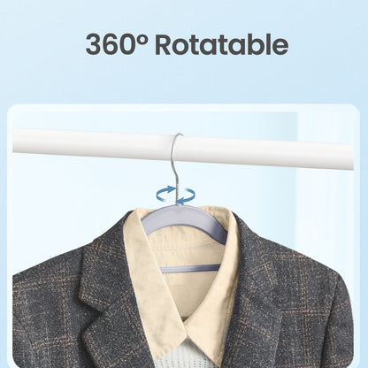 Set of 30 Clothes Hangers, Slim Non-Slip Plastic Hangers, Heavy Duty for Wardrobe - image 6