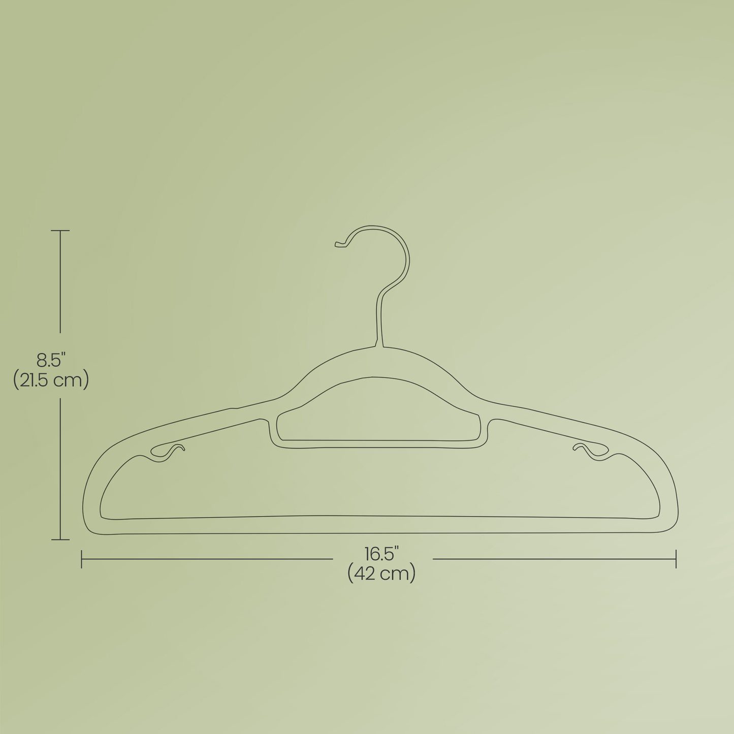 Set of 30 Clothes Hangers, Slim Non-Slip Plastic Hangers, Heavy Duty for Wardrobe - image 12