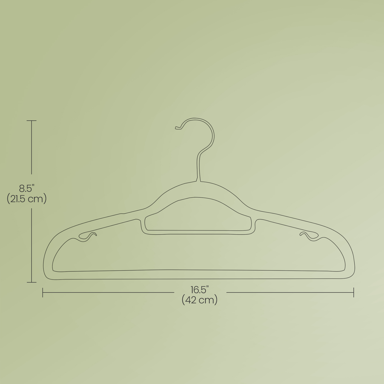 Set of 30 Clothes Hangers, Slim Non-Slip Plastic Hangers, Heavy Duty for Wardrobe - image 12