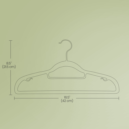 Set of 30 Clothes Hangers, Slim Non-Slip Plastic Hangers, Heavy Duty for Wardrobe - image 12