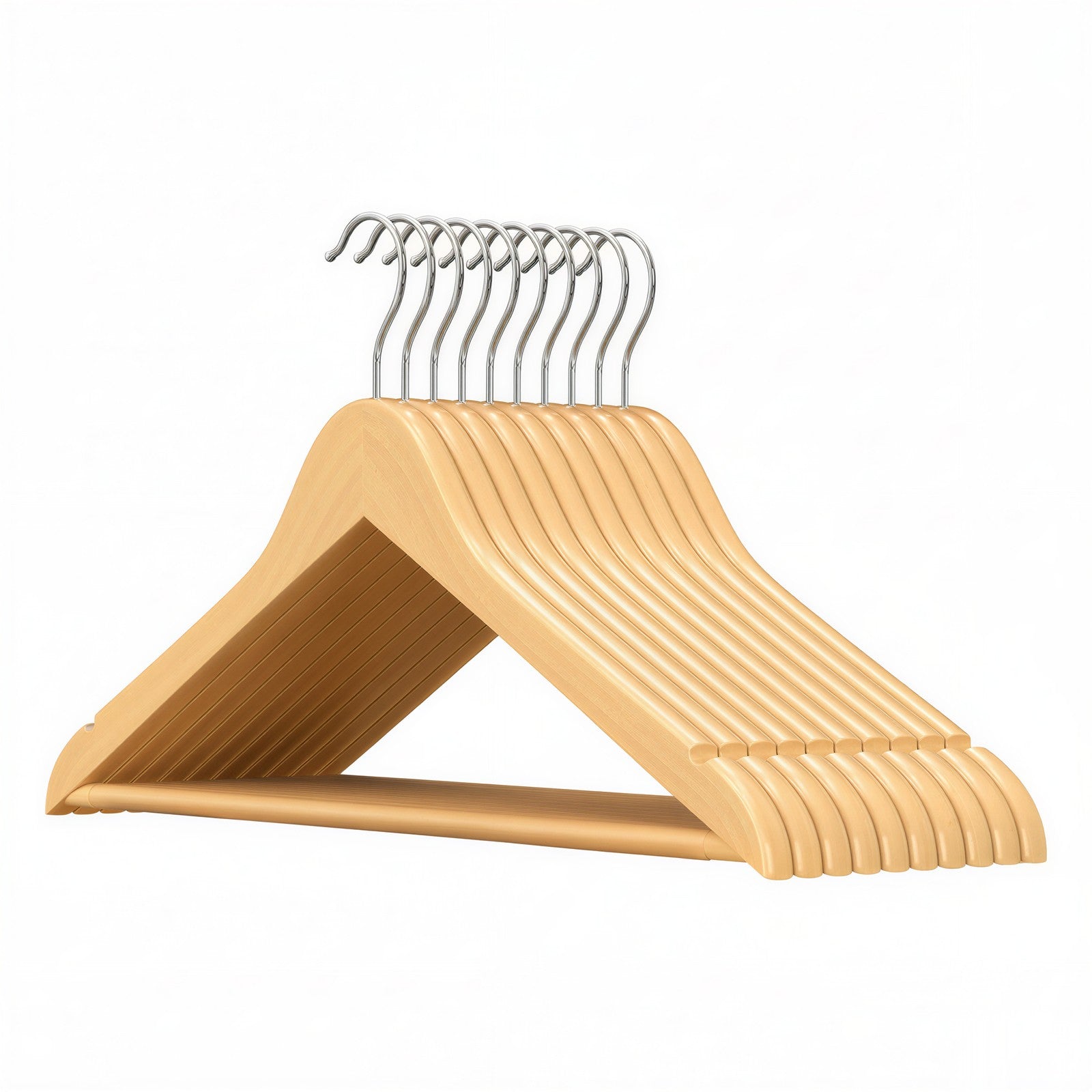 Wooden Hangers, Set of 20, Solid Wood Coat Hangers - image 10