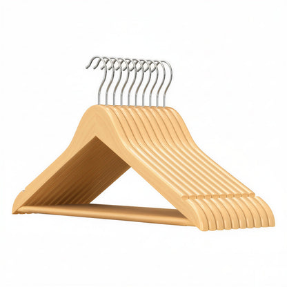 Wooden Hangers, Set of 20, Solid Wood Coat Hangers - image 10