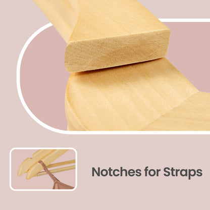 Wooden Hangers, Set of 20, Solid Wood Coat Hangers - image 14