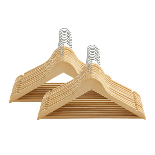 Wooden Hangers, Set of 20, Solid Wood Coat Hangers - image 1