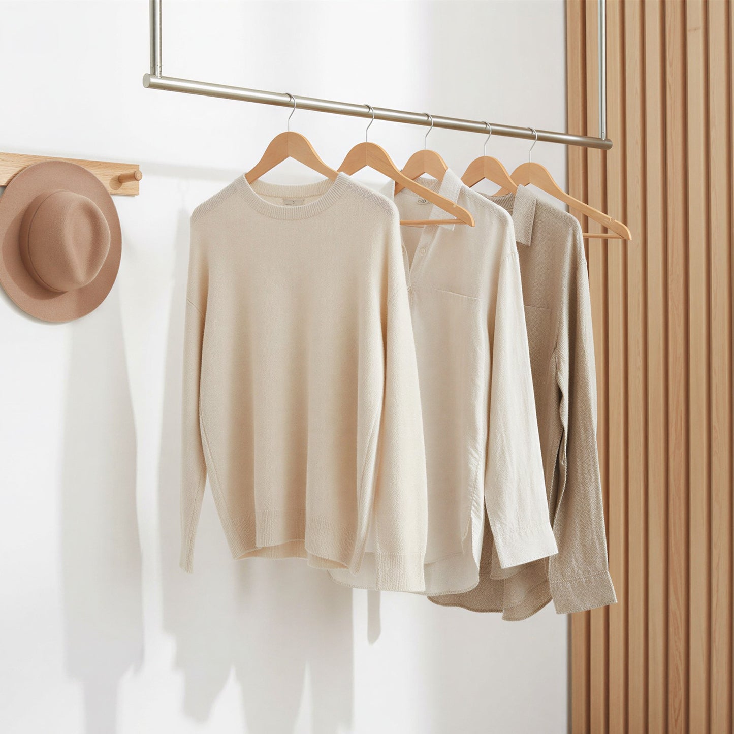 Wooden Hangers, Set of 20, Solid Wood Coat Hangers - image 5