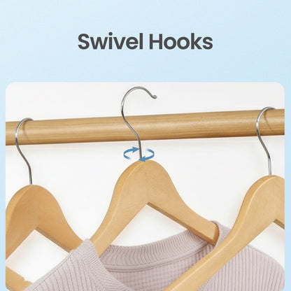 Wooden Hangers, Set of 20, Solid Wood Coat Hangers - image 8