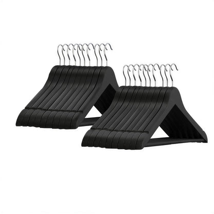 Wooden Hangers, Set of 10, Solid Wood Coat Hangers, Notches - image 10