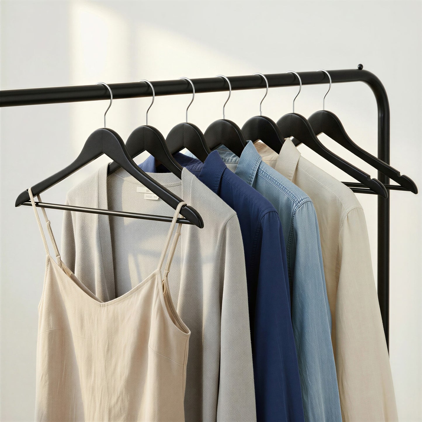 Wooden Hangers, Set of 10, Solid Wood Coat Hangers, Notches - image 12