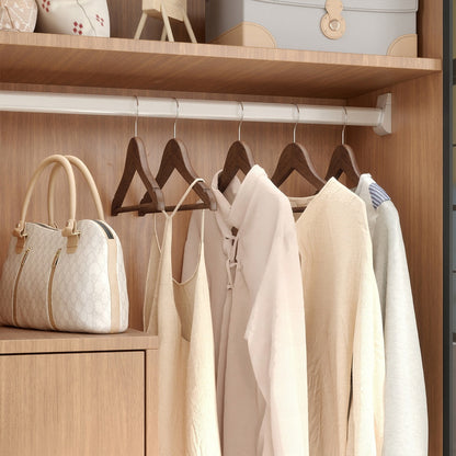 Wooden Hangers, Set of 10, Solid Wood Coat Hangers, Notches - image 18