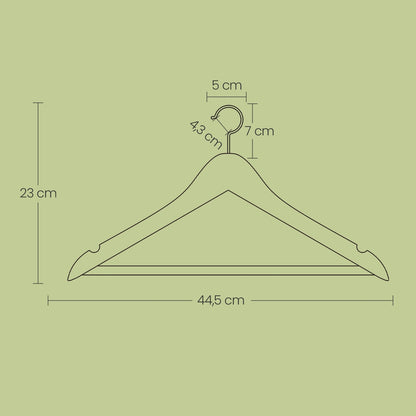 Wooden Hangers, Set of 20, Coat Hangers - image 15