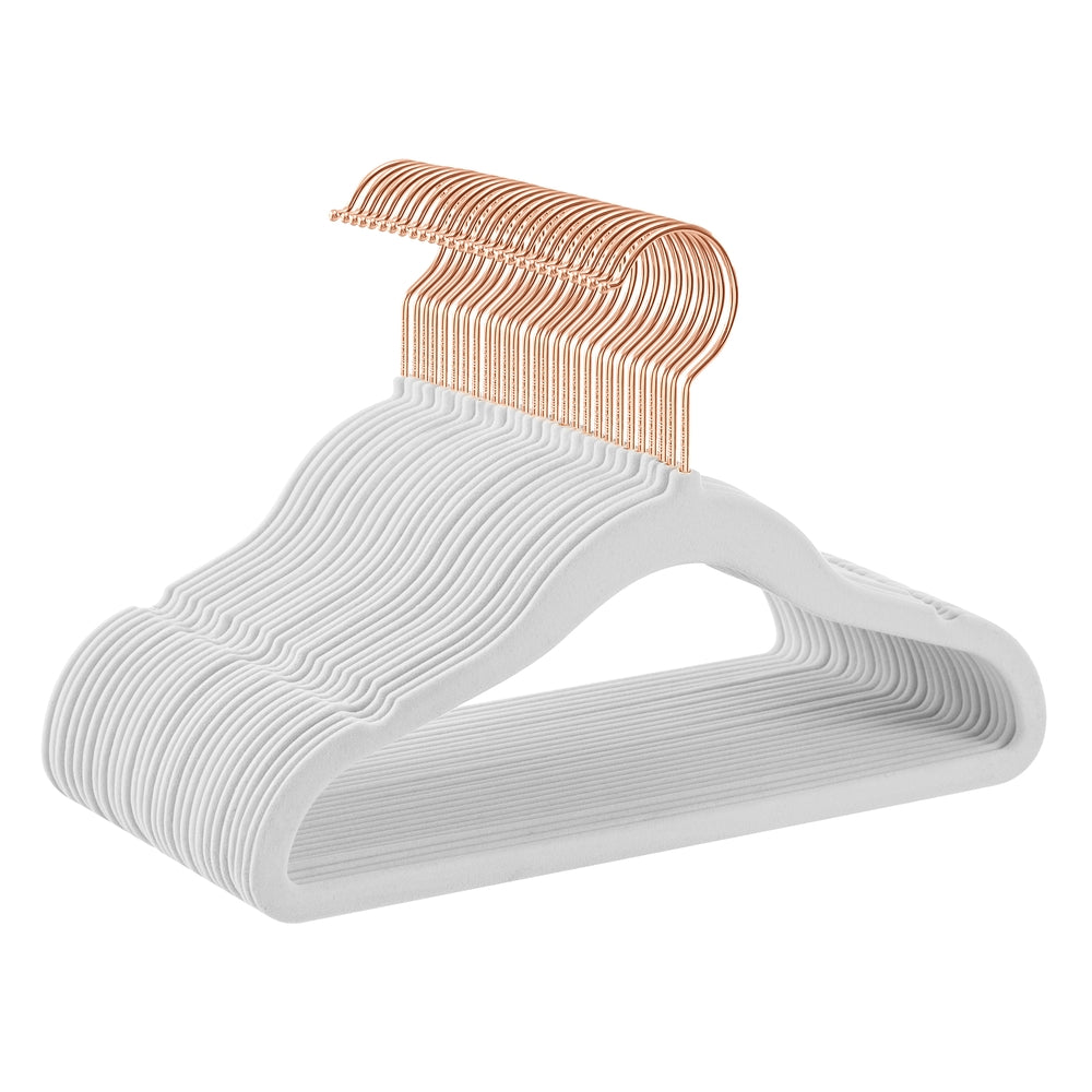 Pack of 30 Velvet Baby Hangers Cloud White - image 1