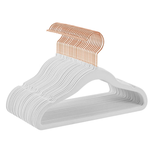 Pack of 30 Velvet Baby Hangers Cloud White - image 1