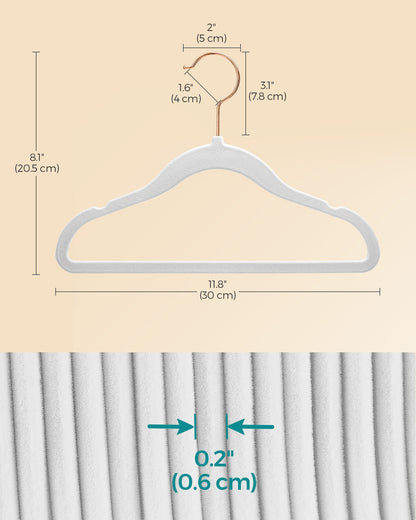 Pack of 30 Velvet Baby Hangers Cloud White - image 6