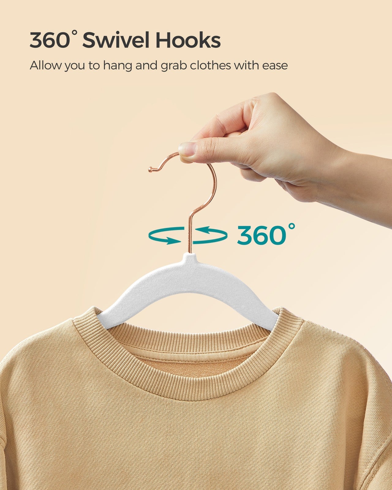 Pack of 30 Velvet Baby Hangers Cloud White - image 7